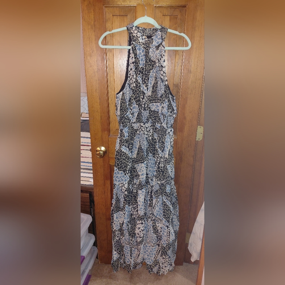 Anthropologie The Somerset Chiffon Halter Maxi Dress - Picture 6 of 12